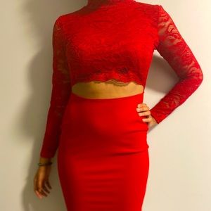 Red Midi Dress